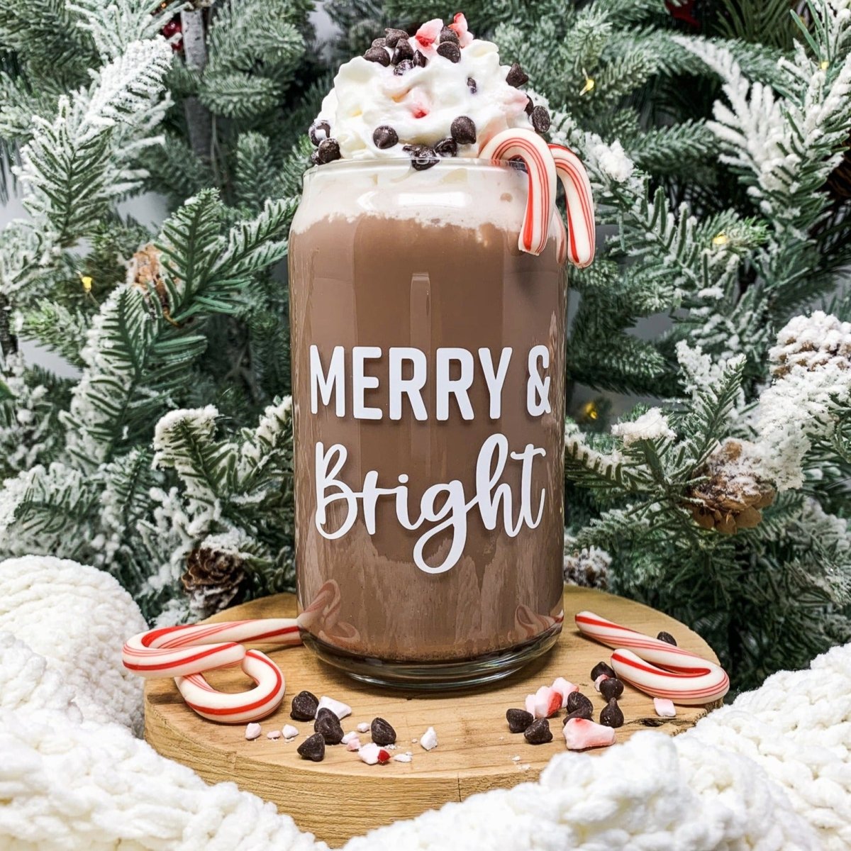16 oz Beer Can Glass | Merry & Bright - sonder and wolf