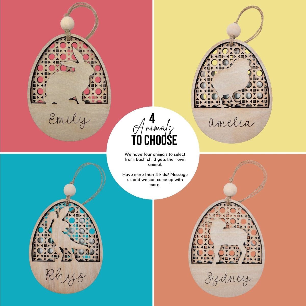 Custom Easter Basket Name Tag - sonder and wolf