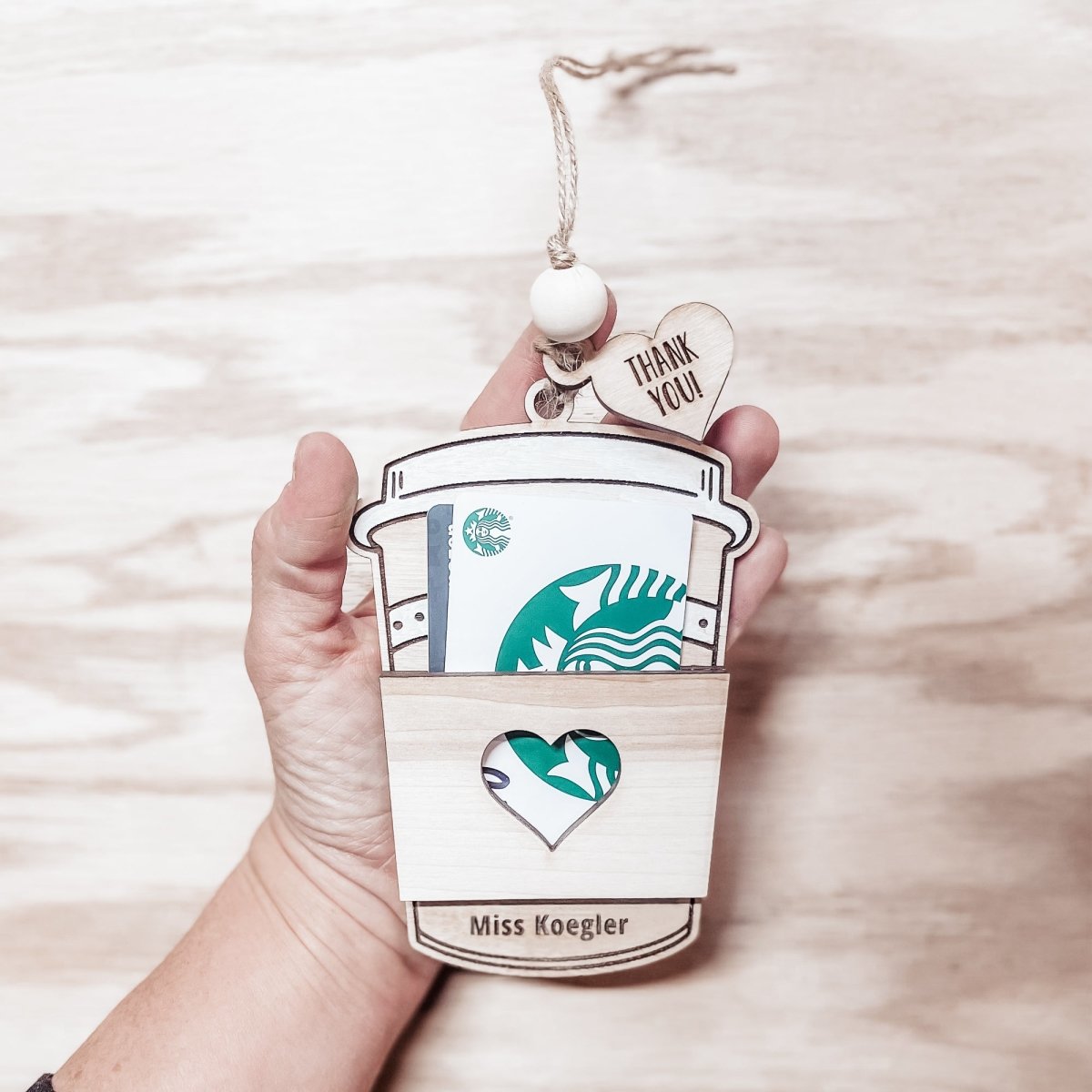 Personalized Gift Card Holder/Ornament - sonder and wolf