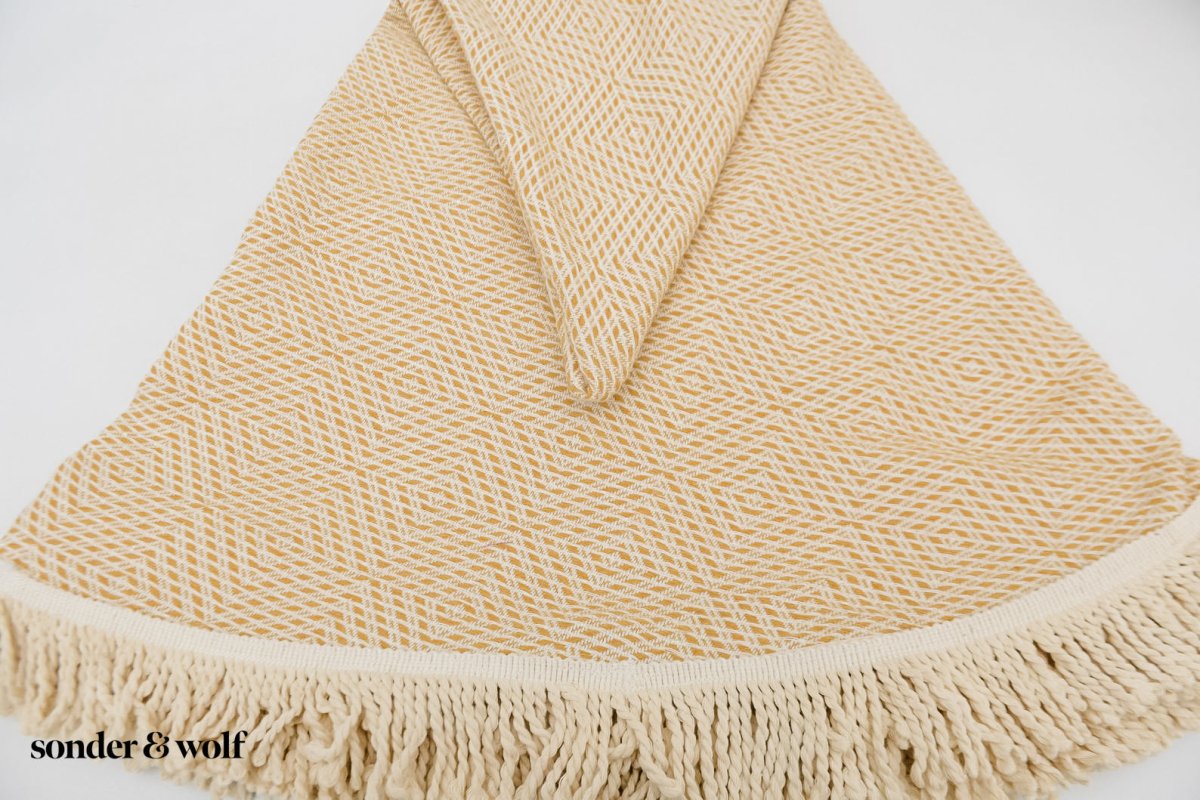 Yellow Diamond | Round Blanket - sonder and wolf