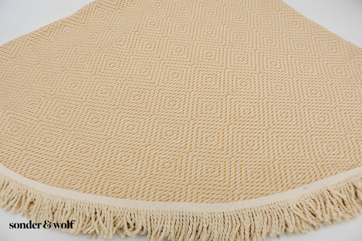 Yellow Diamond | Round Blanket - sonder and wolf