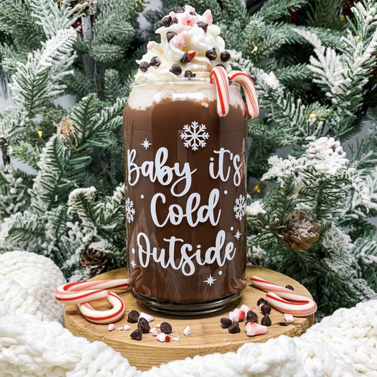 16 oz Beer Can Glass | Baby It's Cold Outside - sonder and wolf