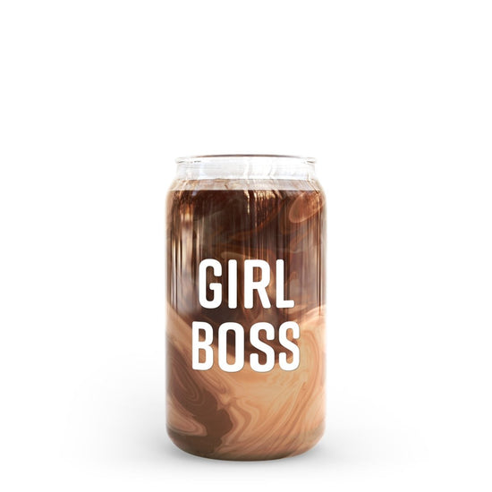 16 oz Beer Can Glass | Girl Boss - sonder and wolf