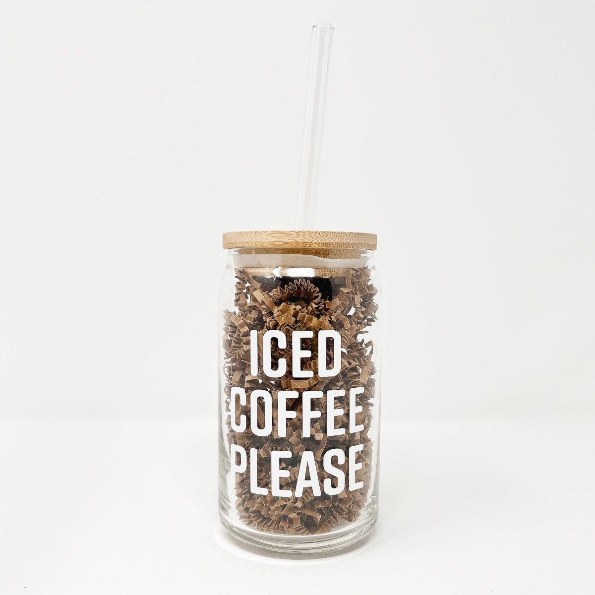 16 oz Beer Can Glass | Iced Coffee Please - sonder and wolf