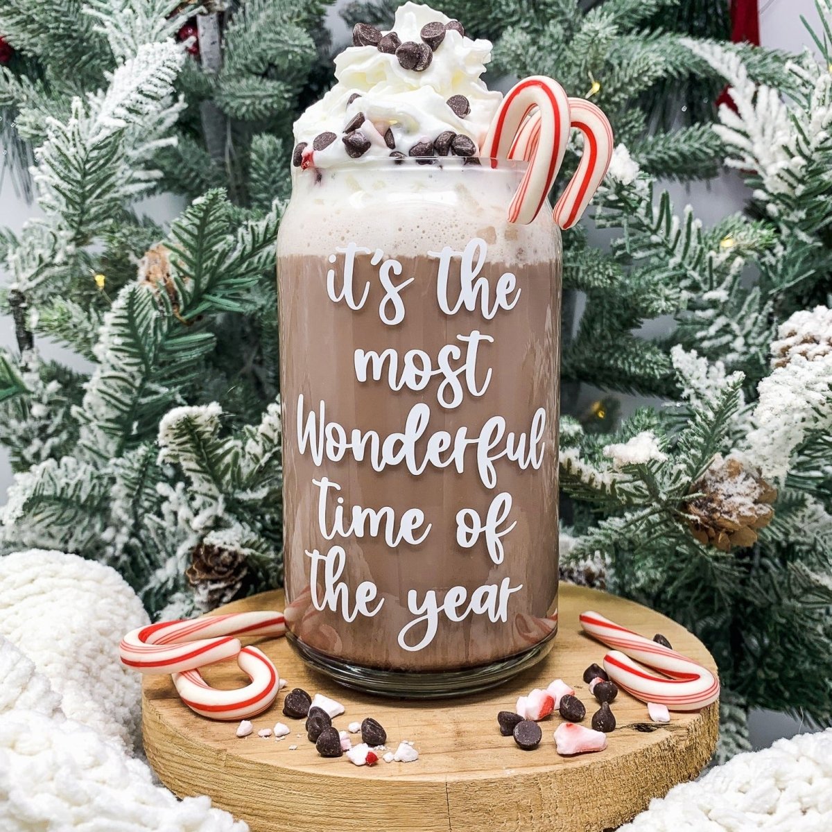 16 oz Beer Can Glass | It's The Most Wonderful Time Of The Year - sonder and wolf