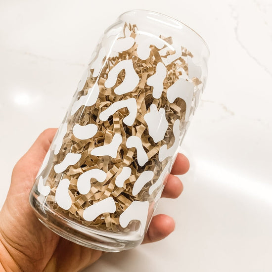 16 oz Beer Can Glass | Leopard - sonder and wolf