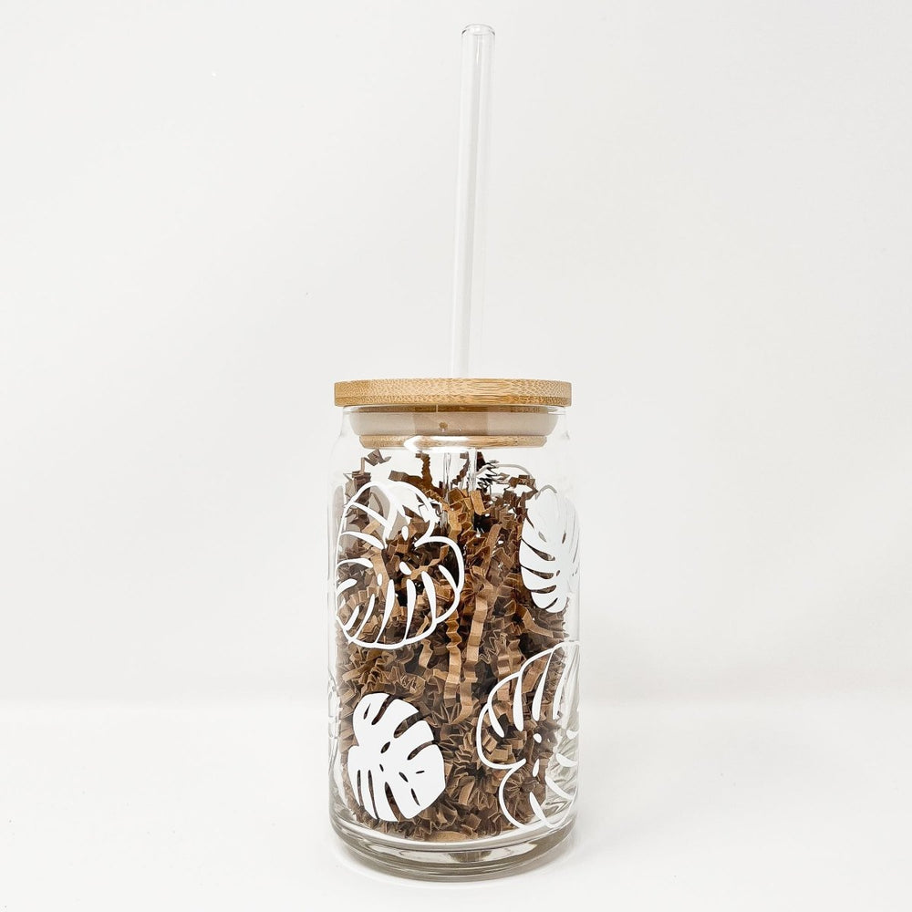 
                  
                    16 oz Beer Can Glass | Monstera Leaves - sonder and wolf
                  
                