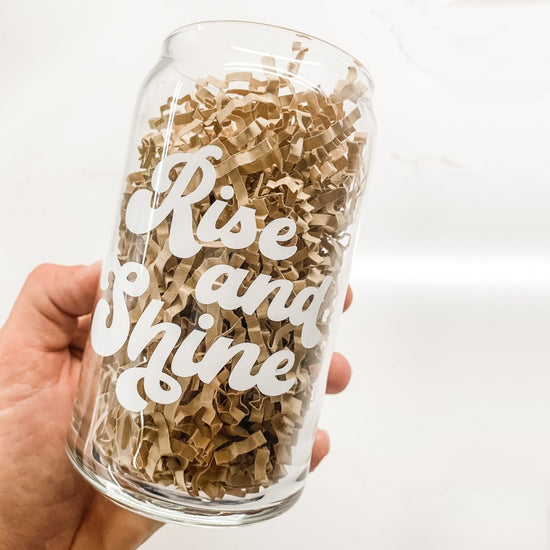 16 oz Beer Can Glass | Rise and Shine - sonder and wolf