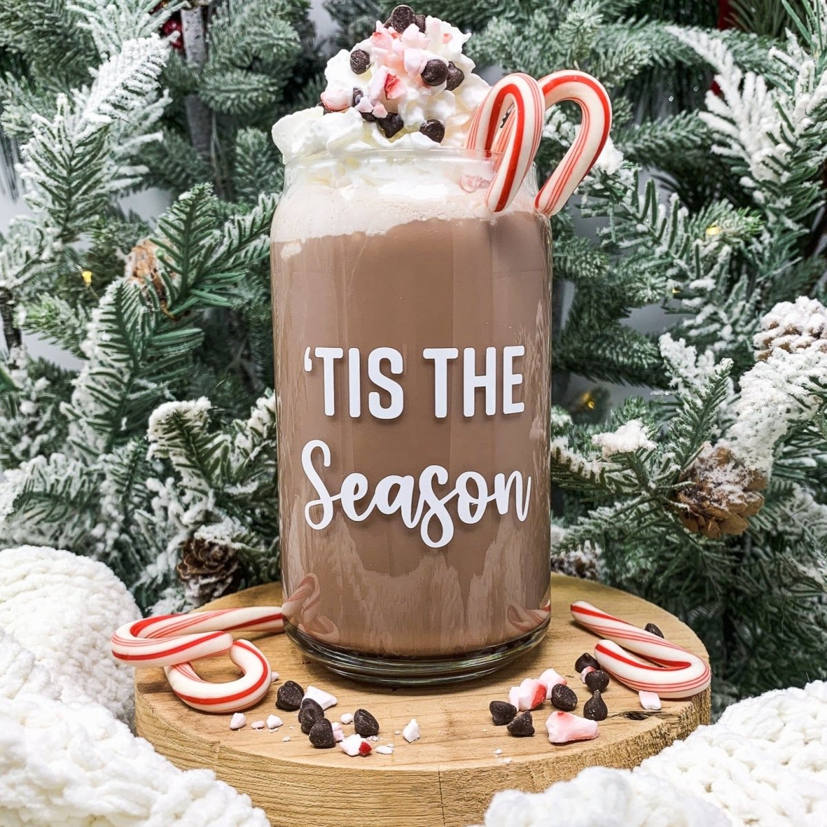 16 oz Beer Can Glass | 'Tis The Season - sonder and wolf