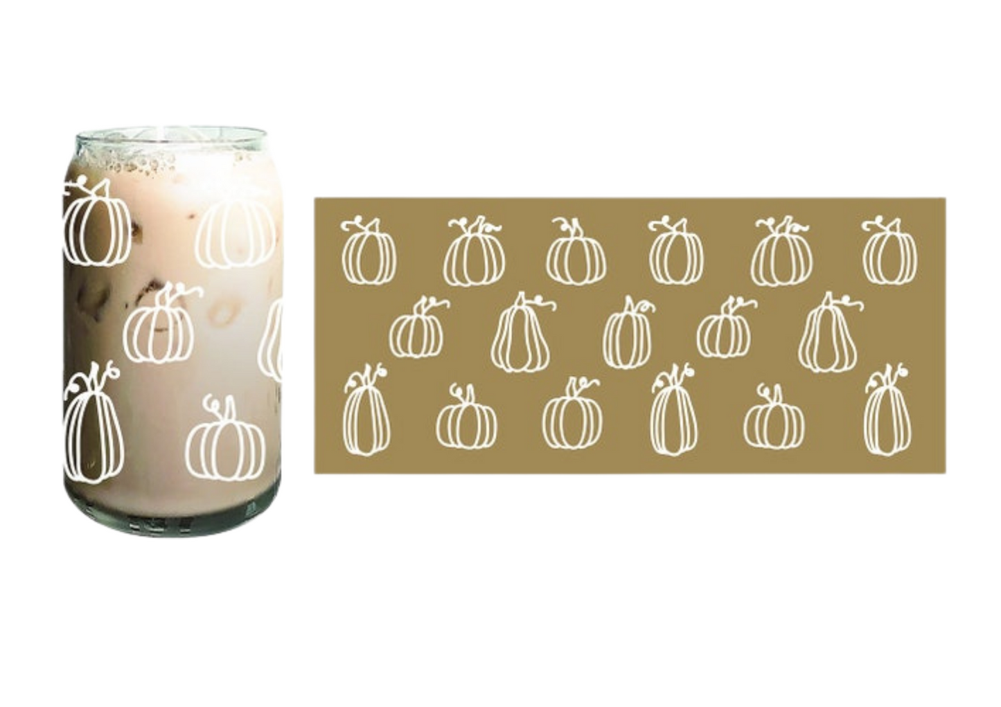 Load image into Gallery viewer, 16 oz Beer Can Glass | Pumpkins
