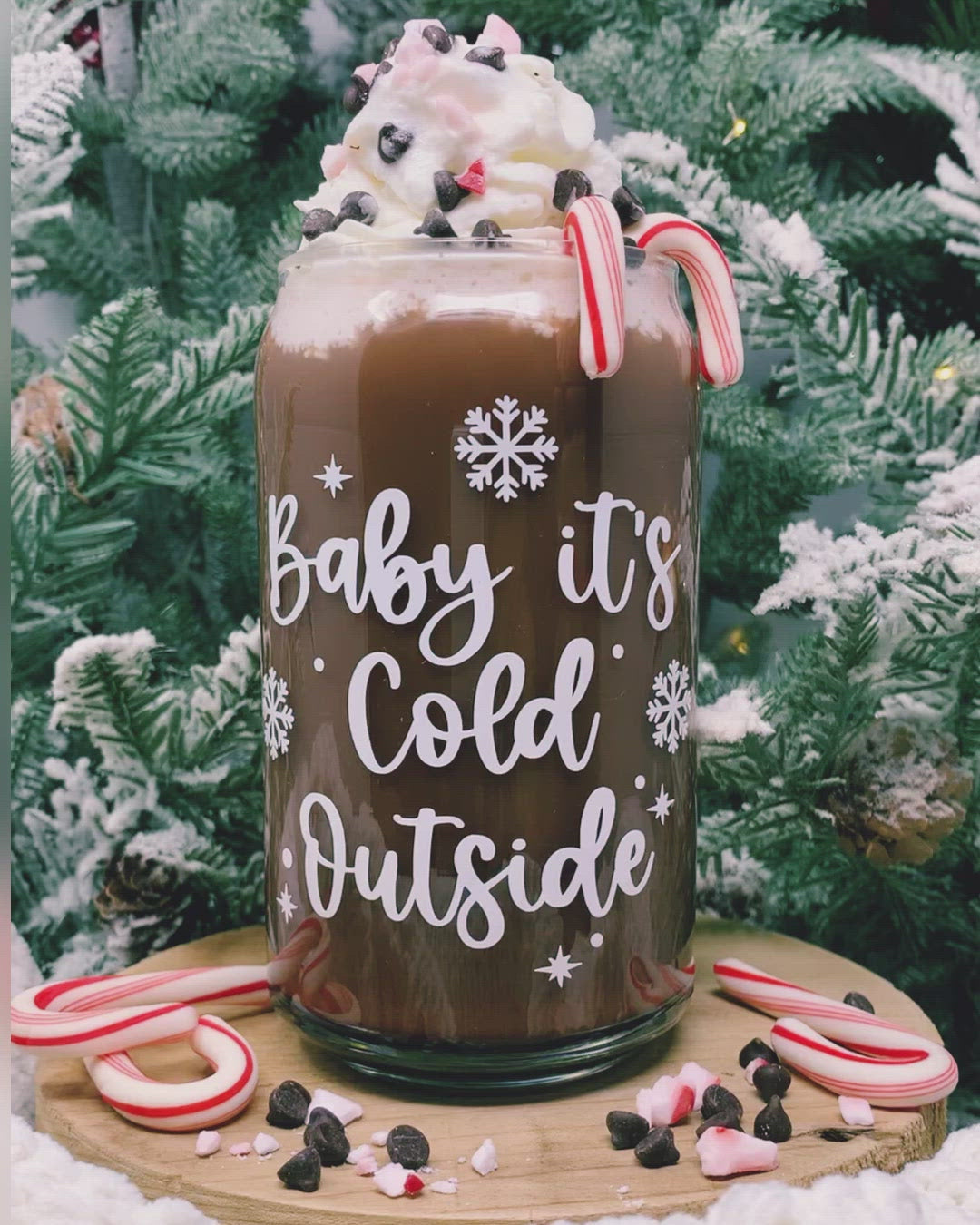 16 oz Beer Can Glass |  Baby It's Cold Outside