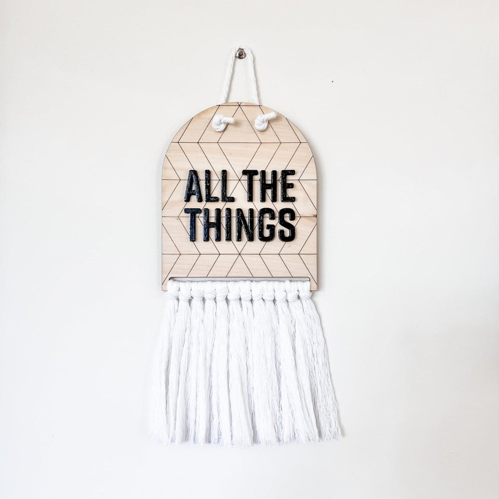 
                  
                    All The Things Half Moon Macrame Sign - sonder and wolf
                  
                