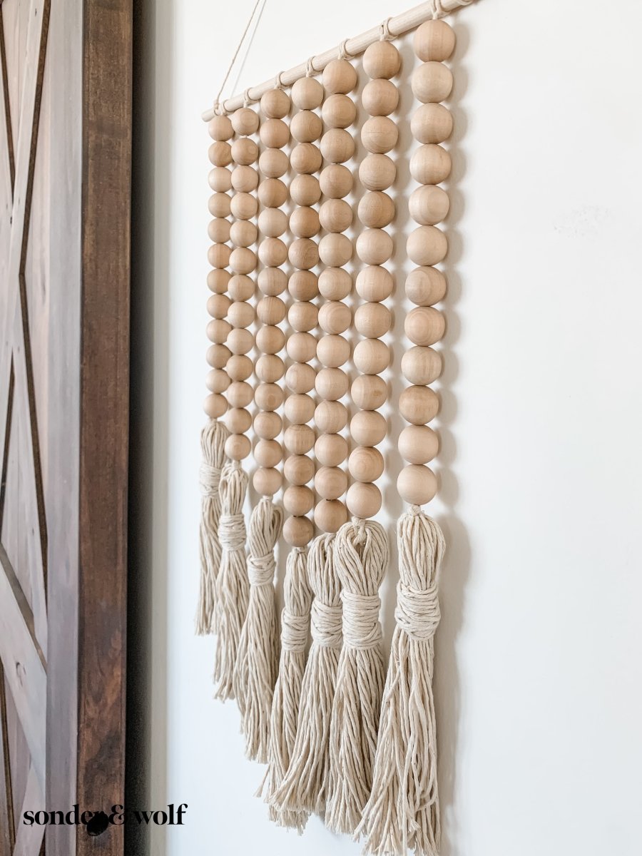 How To Make Wood Bead Wall Hanging Online
