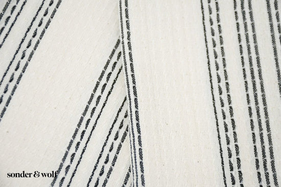 Black & White 3 Stripe | Beach Towel - sonder and wolf