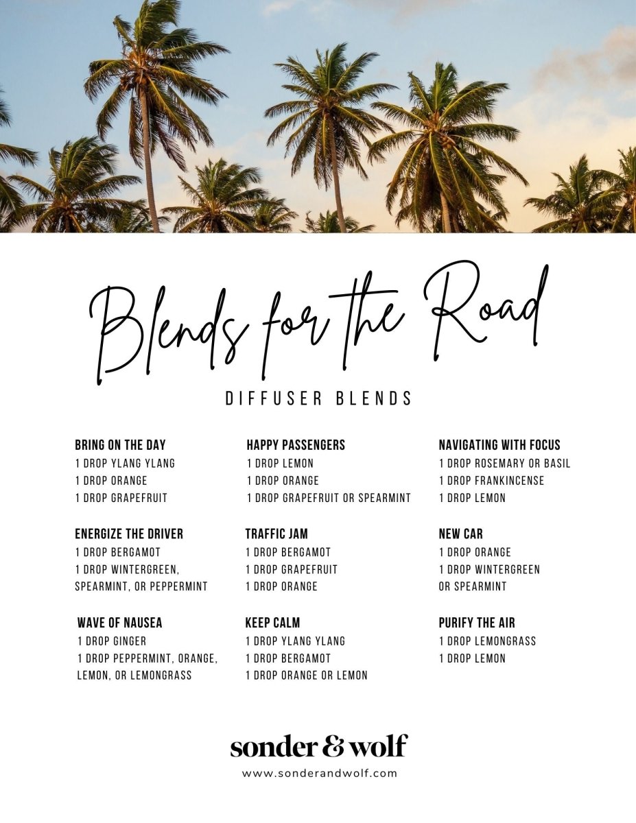 Blends for the Road Diffuser Blends - sonder and wolf