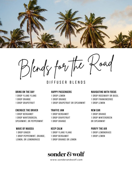 Blends for the Road Diffuser Blends - sonder and wolf