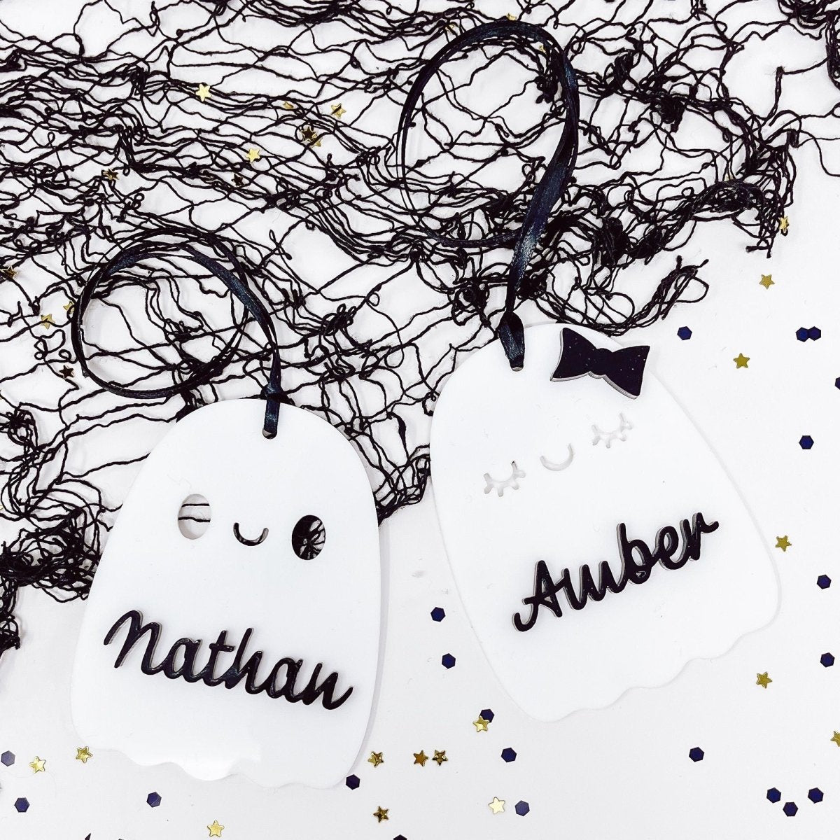 Boo Basket Tags, Halloween Basket Tag, Ghost Tag, Halloween Name Tag, Trick or Treat Bag Name Tag, Halloween Decor, Halloween Tags - sonder and wolf