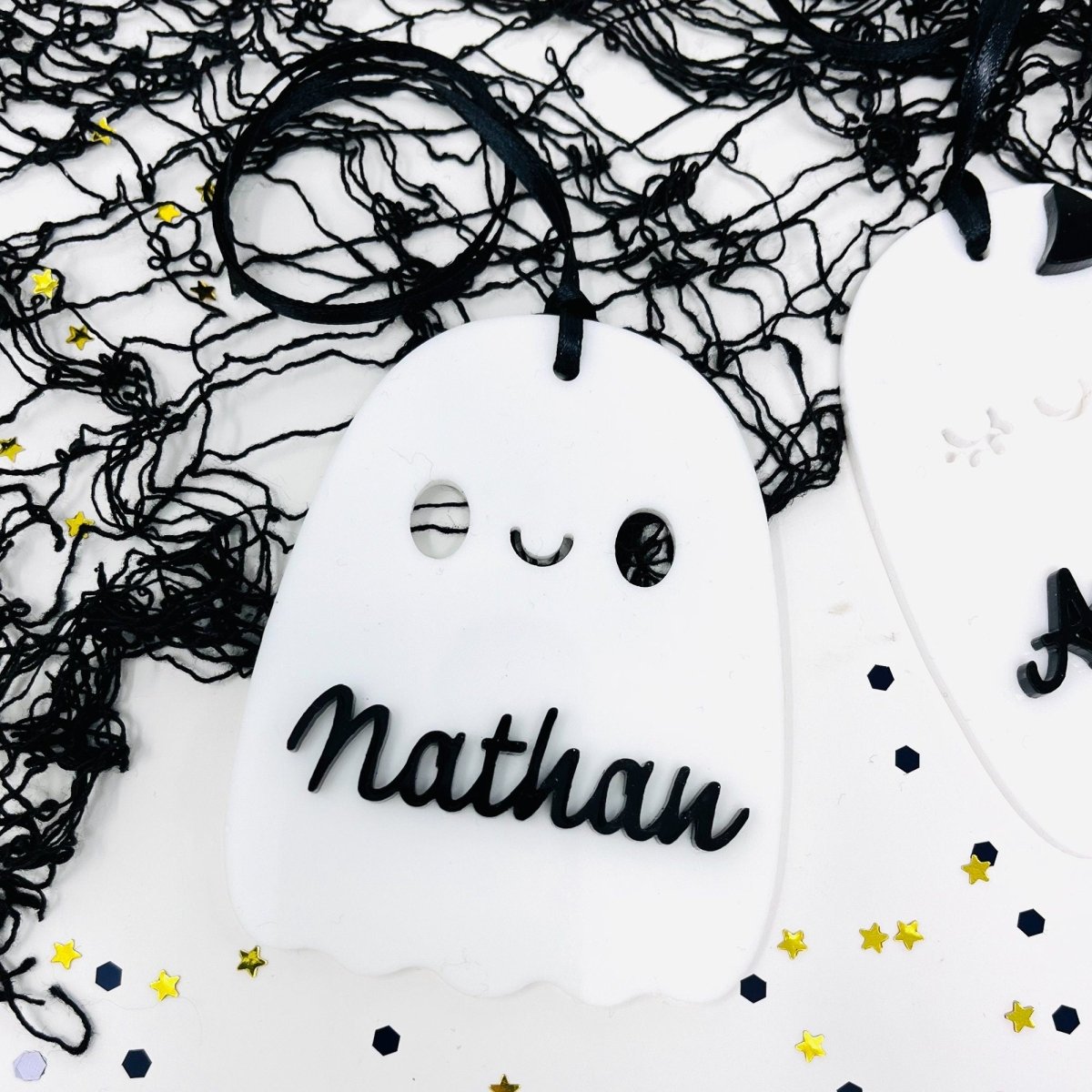 Boo Basket Tags, Halloween Basket Tag, Ghost Tag, Halloween Name Tag, Trick or Treat Bag Name Tag, Halloween Decor, Halloween Tags - sonder and wolf