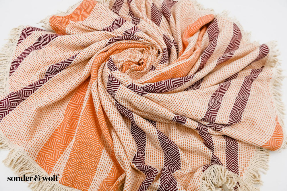
                  
                    Coral Diamond | Round Blanket - sonder and wolf
                  
                