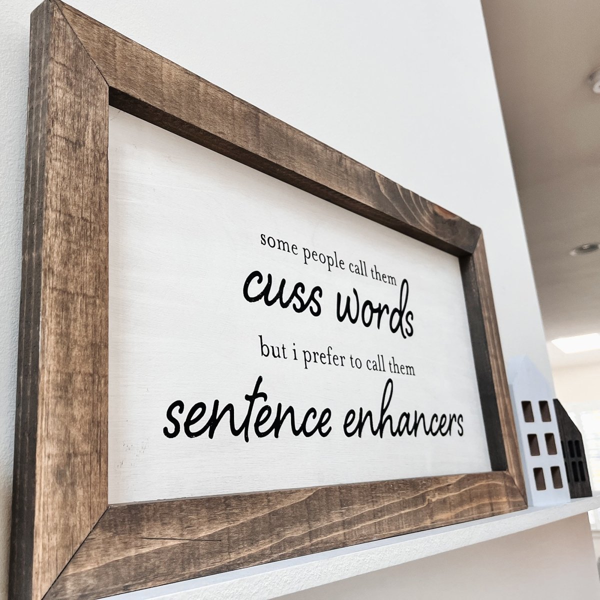 Cuss Words Wood Sign - sonder and wolf