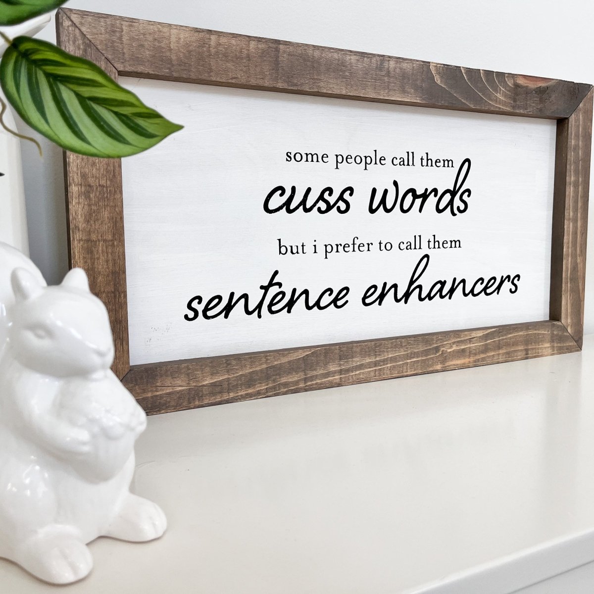 Cuss Words Wood Sign - sonder and wolf
