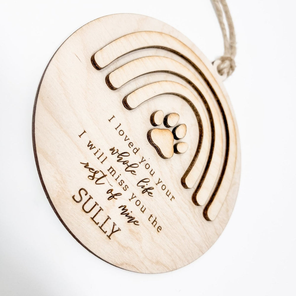
                  
                    Custom Dog Memorial Ornament - sonder and wolf
                  
                