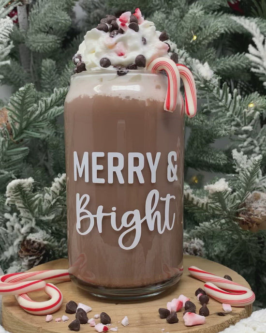 16 oz Beer Can Glass |  Merry & Bright