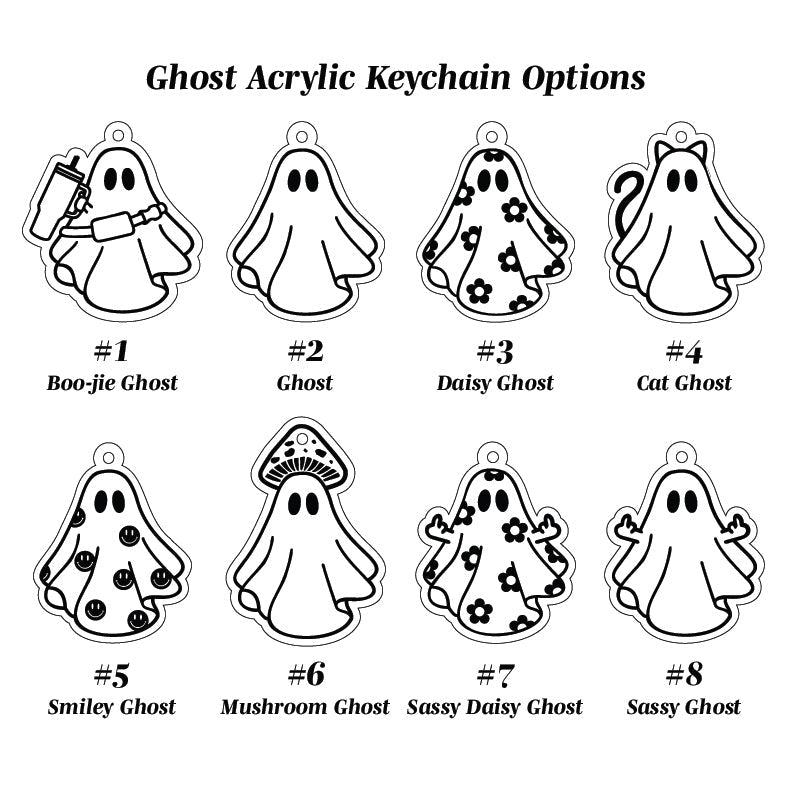 Daisy Ghost Keychain - sonder and wolf