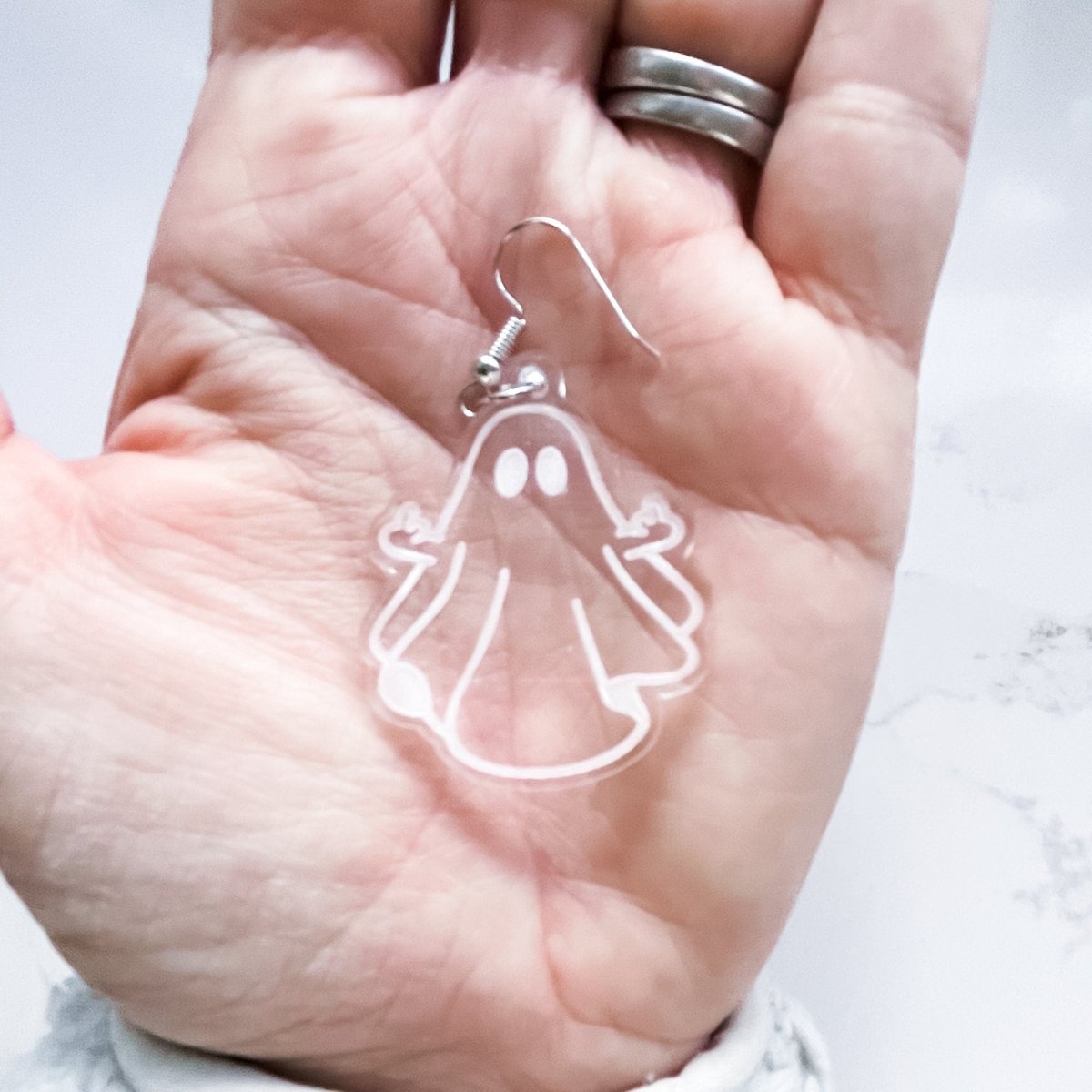 Load image into Gallery viewer, Ghost Dangle Earrings - sonder and wolf
