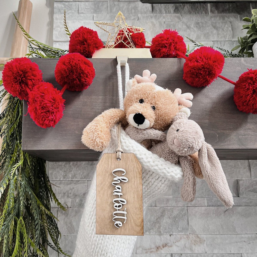 
                  
                    Gift Tag - 3D Personalized Wood Name Tags for Christmas Presents - Unique Holiday Gifting - sonder and wolf
                  
                