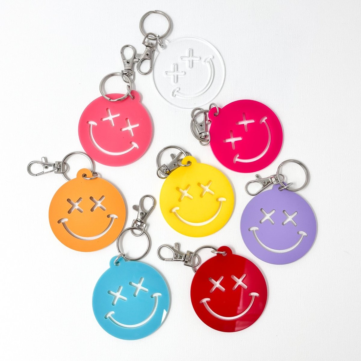 Happy x x Smiley Face Keychain - sonder and wolf
