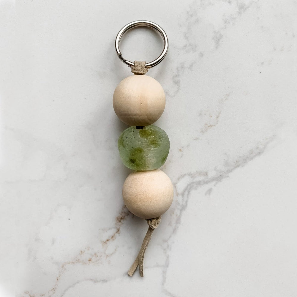 
                  
                    Keychain with Recycled Glass Beads - sonder and wolf
                  
                