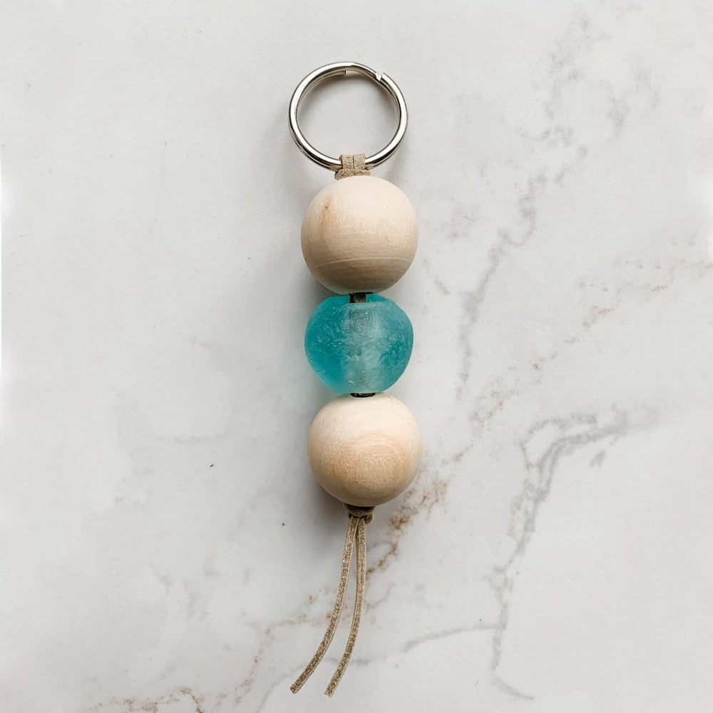 
                  
                    Keychain with Recycled Glass Beads - sonder and wolf
                  
                