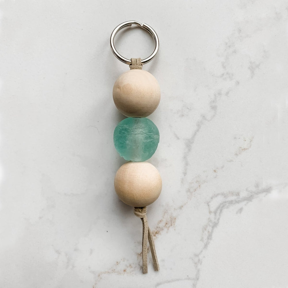 
                  
                    Keychain with Recycled Glass Beads - sonder and wolf
                  
                