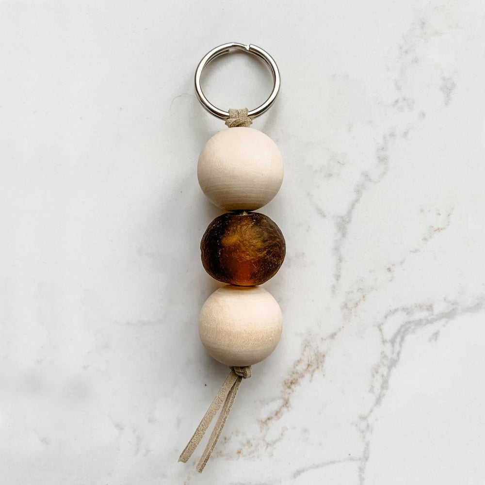 
                  
                    Keychain with Recycled Glass Beads - sonder and wolf
                  
                