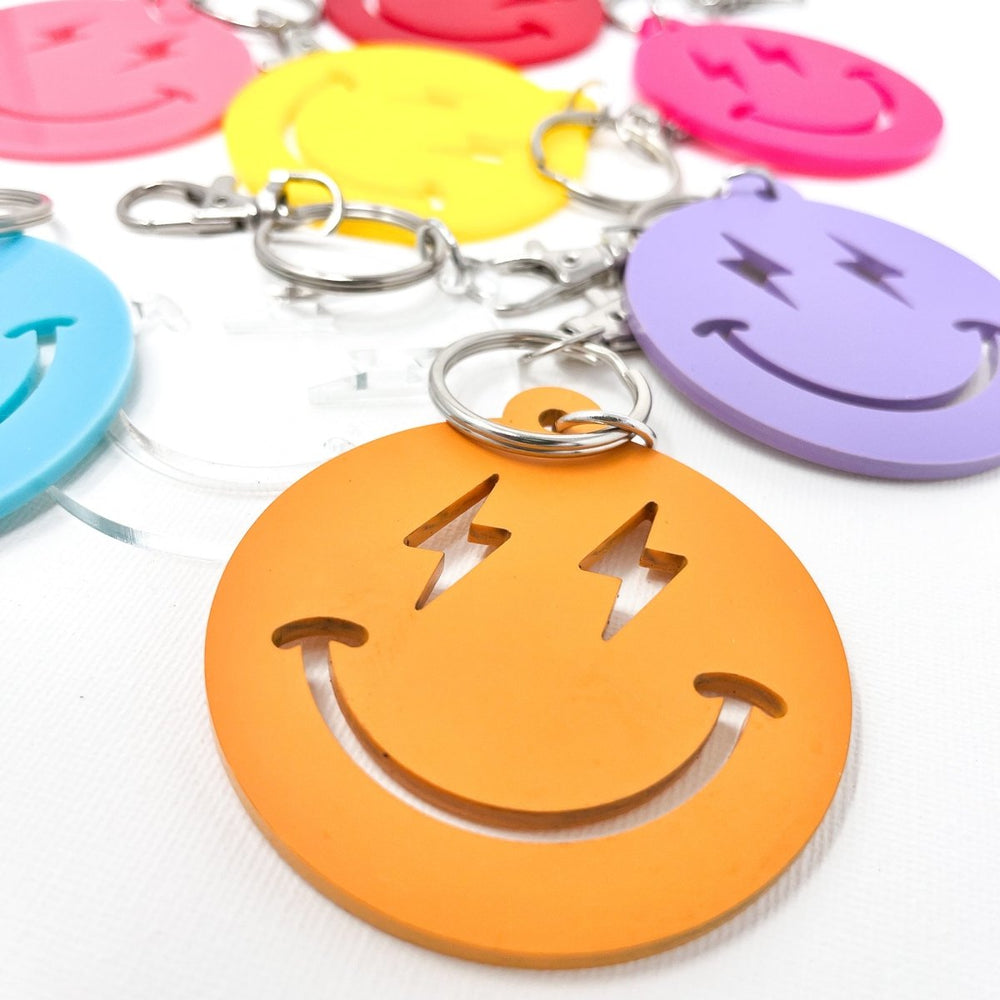 
                  
                    Lightning Smiley Face Keychain - sonder and wolf
                  
                