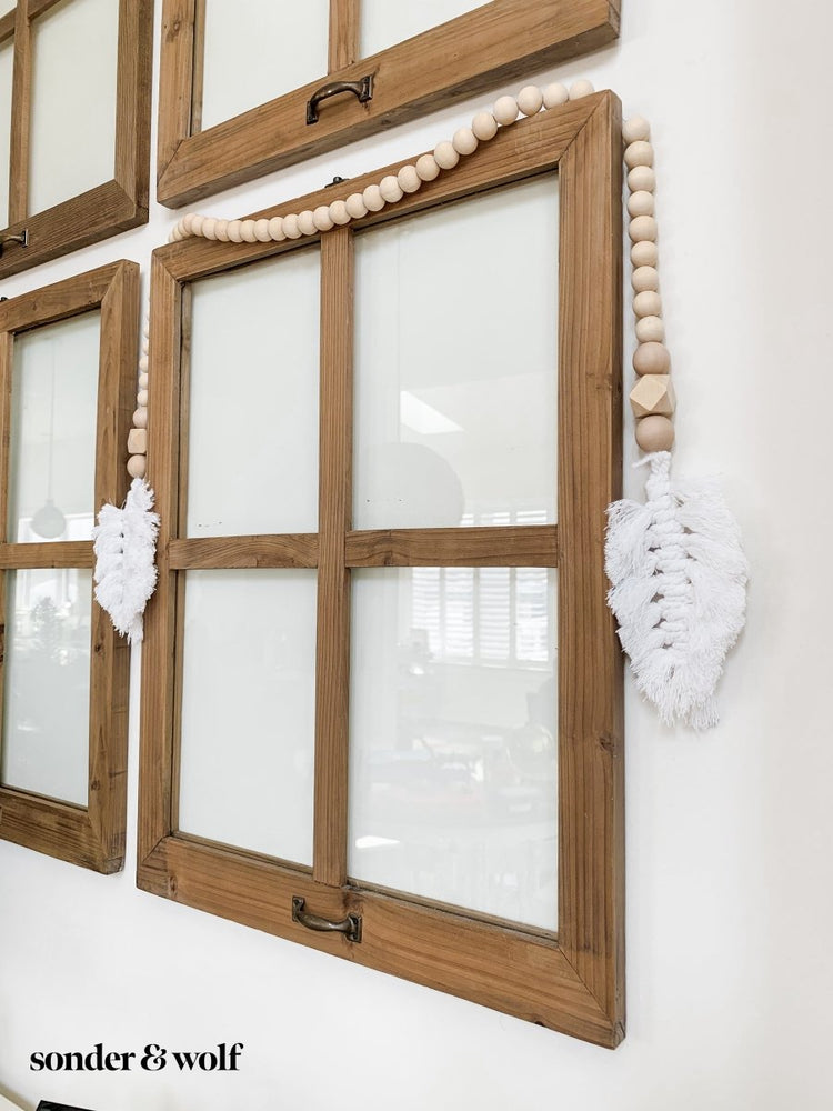 
                  
                    Macrame Feather Bead Garland - sonder and wolf
                  
                