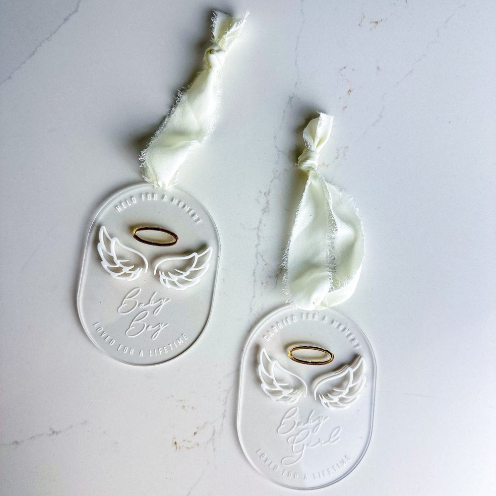 
                  
                    Miscarriage Ornament - Angel Wings - sonder and wolf
                  
                