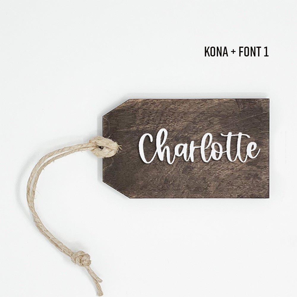 Personalized 3D Wood Name Tags -  sonder & wolf – sonder and wolf