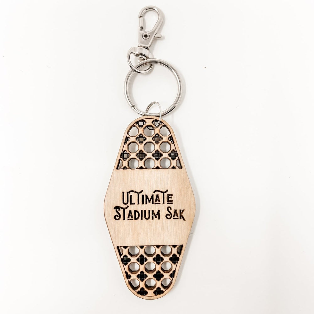 
                  
                    Personalized Business Rattan Keychain with QR Code - sonder and wolf
                  
                