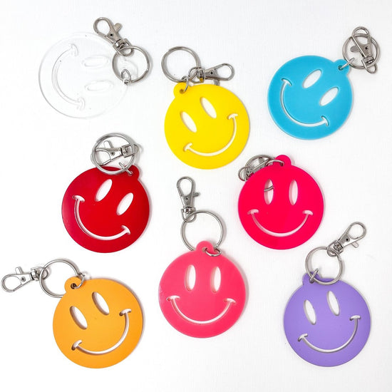 Smiley Face Keychain - sonder and wolf