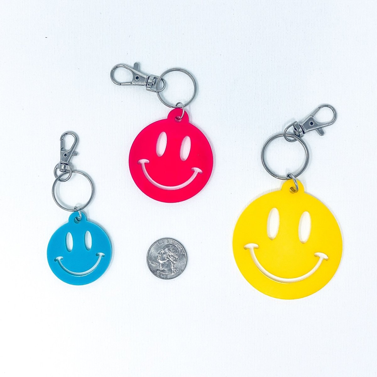 Smiley Face Keychain - sonder and wolf