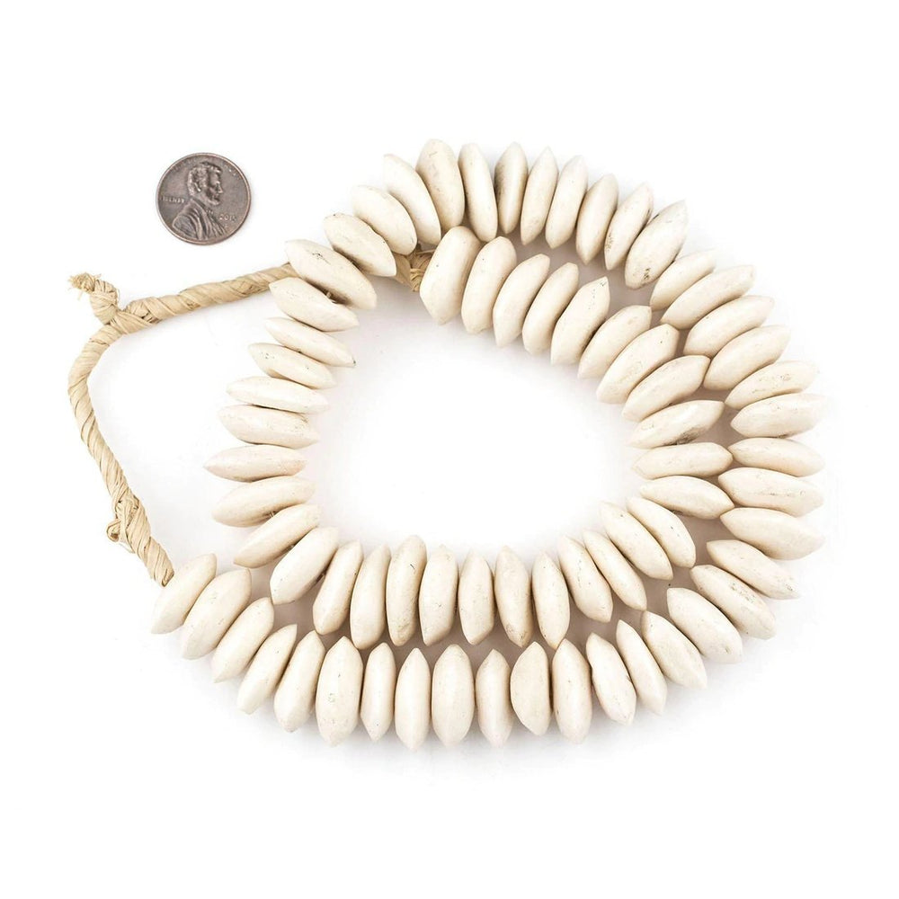 White Bone Saucer Beads Garland - sonder and wolf