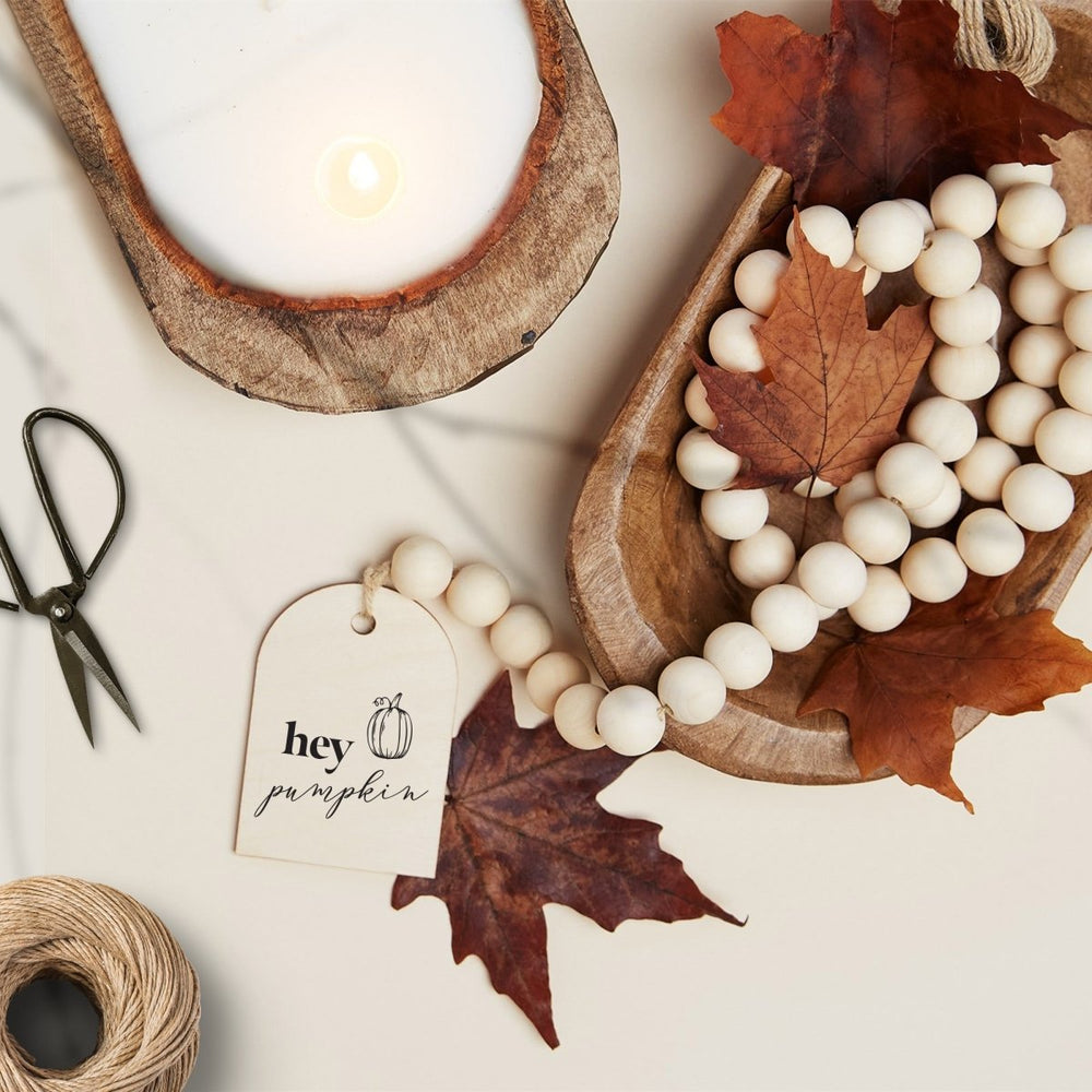
                  
                    Wood Bead Garland with Wood Charm & Jute Tassel - sonder and wolf
                  
                
