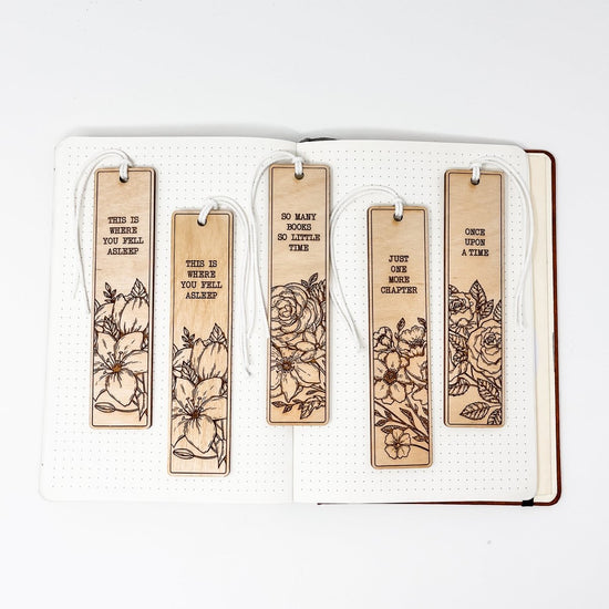 Wooden Bookmark - sonder and wolf