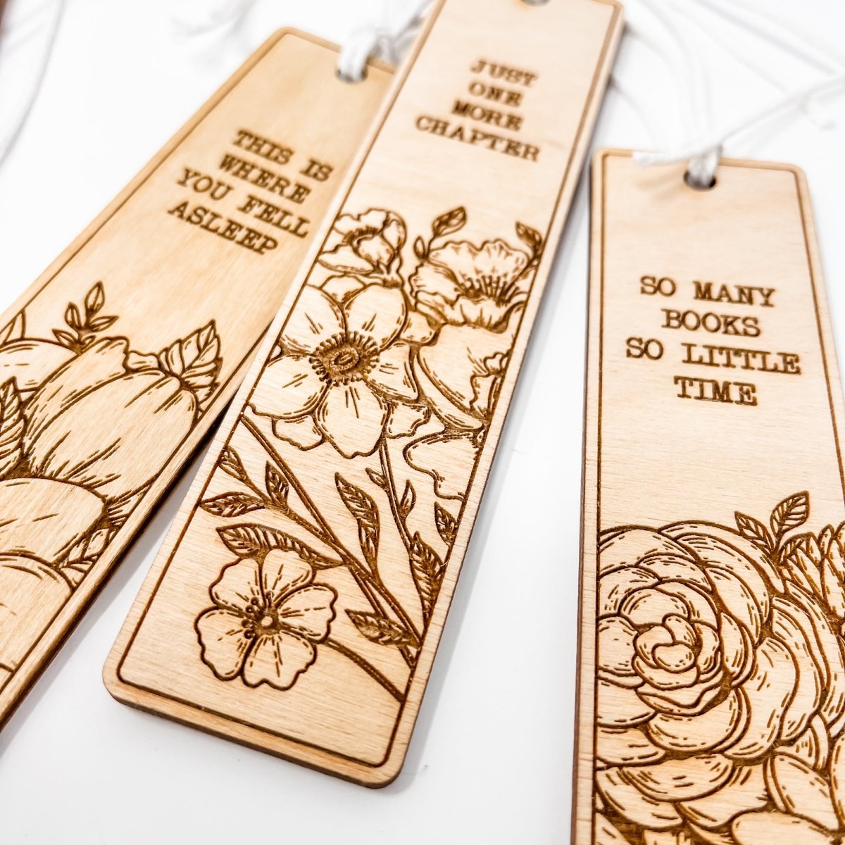 Floral Bookmark Bookmark Custom Bookmark Wood Bookmark -  Canada